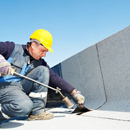 Man Installing Flat Roof